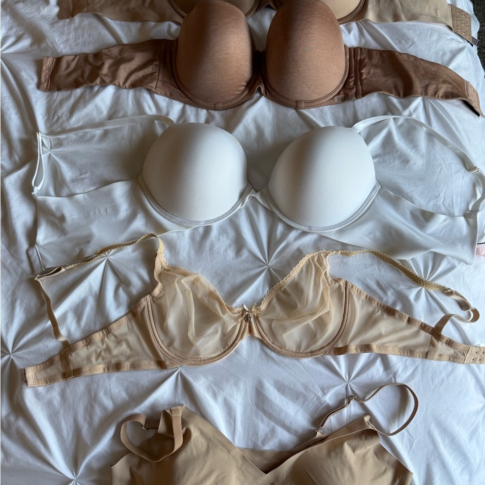 Victoria's Secret Bra Collection - White, Tan, Brown